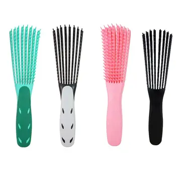 

Professional Plastic Detangling Brush Comb for Curly Wavy Wet Dry Hair Brush Tool