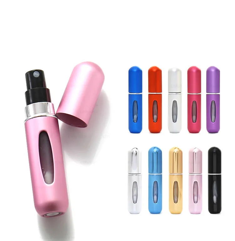 

1/3/5Pcs Travel Mini Refillable Conveniet Empty Atomizer Perfume Bottle Scent Airless Pump Spray Case Parfum Cosmetic Containers