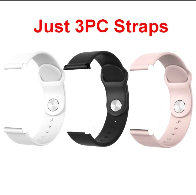 just 3pcs straps B57 Смарт-часы для мужчин и женщин, трекер сердечного ритма, кровяное давление, hero band 3, смарт-браслет, спортивные Смарт-часы для Android, Apple, iOS - Цвет: just 3pcs straps