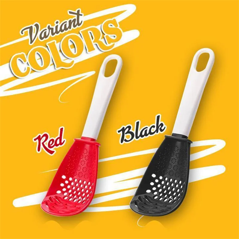 New Multifunctional Kitchen Cooking Spoon Heat-resistant Hanging Hole Innovative Potato Garlic Press Colander 2 New Multifunctional Kitchen Cooking Spoon Heat-resistant Hanging Hole Innovative Potato Garlic Press Colander 2