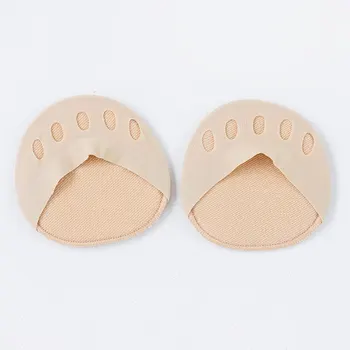 

1Pair Unisex Five Toes Pad Honeycomb Fabric Forefoot Pads Half Toe Cushion Fore Foot Pressure Relieves High Heels Half Insoles