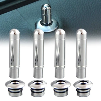 

Aluminum Alloy Replacement Door Lock Pin Car Part Auto Accessories Portable Chrome Trim With Cap Decoration Tools For Chevrolet