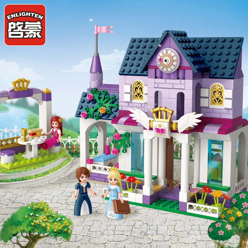 

ENLIGHTEN Leah Princess Series Royal YULAI College Children'S Educational Assembled Fight Inserted Small Particles Building Bloc
