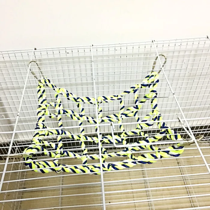 Попугай, лестница для скалолазания, Хлопковый Канат, сетчатая клетка, подвесная игрушка для домашних животных, игрушка для хомяка, Ferret, маленьких животных OCT998