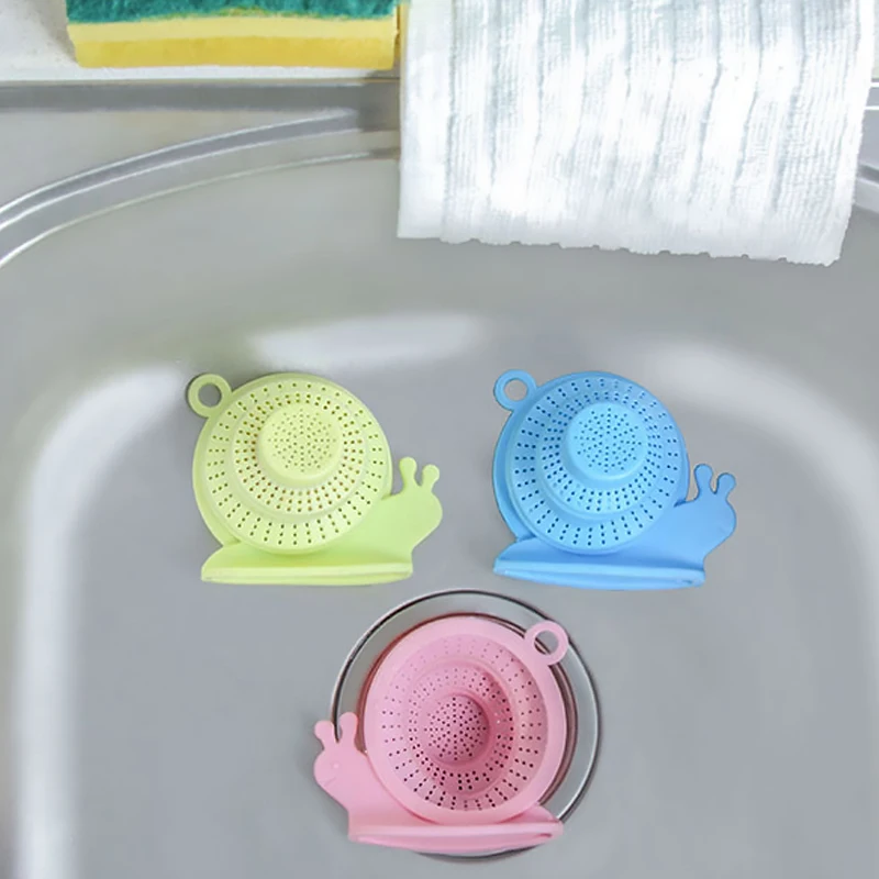 

Snails Sink Sewer Filter Floor Drain Strainer Water Hair Stopper Bath Catcher Shower Cover Kitchen Bathroom Anti Clogging