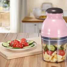 Blender Mini Electric Meat Grinder Food Processor Vegetable Fruit Blender Chopper 500Ml Kitchen Appliances Food Processor Mixer