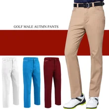 Зимние мужские теплые утолщенные штаны для гольфа с высокой посадкой, прямые тренировочные штаны, мужские ветрозащитные длинные брюки, спортивная одежда D0651