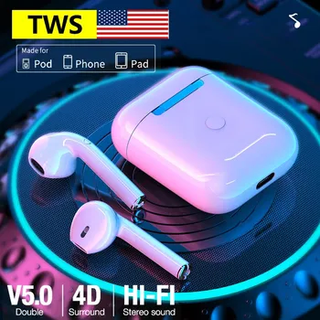 

Original i9s TWS Wireless Headphones Bluetooth Earphone Air Earbuds Sport Handsfree Headset With Charging Box For iPhone Android