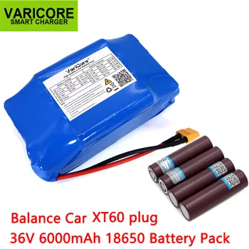 

36V 6Ah 6000mAh high drain 2 wheel electric scooter self balancing 18650 lithium battery pack for Self-balancing Fits 6.5" 7"