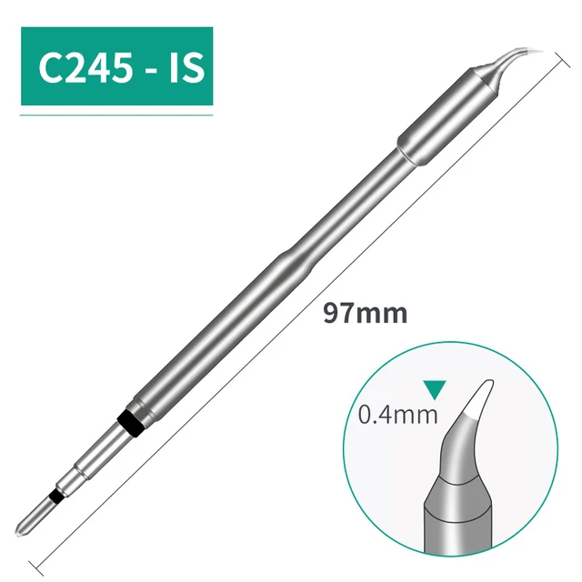 soldering paste High Quality C245 Soldering iron Tips 6 Types I IS K SK 2C 2.4D Lead Free For Soldering Station Soldering Iron Handle Tips aluminum welding rods