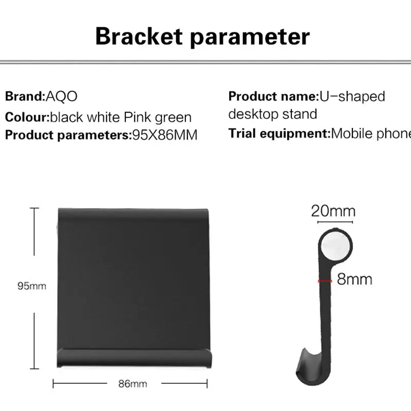Универсальный пластиковый держатель для телефона подставка база для iPhone 7 8 X для samsung для Xiaomi смартфон карамельный цвет Кронштейн для мобильного телефона