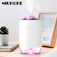 

NIUHOPE LED Mini Ultrasonic Air Humidifier LED Lamp USB Essential Oil Diffuser Car Purifier Aroma Anion Mist With Coloful Light