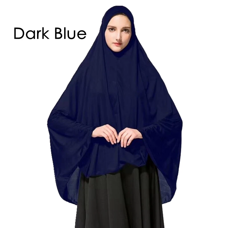 Blue Khimar One Piece Abaya Jilbab Al Amira Hijab Ramadhan Eid 