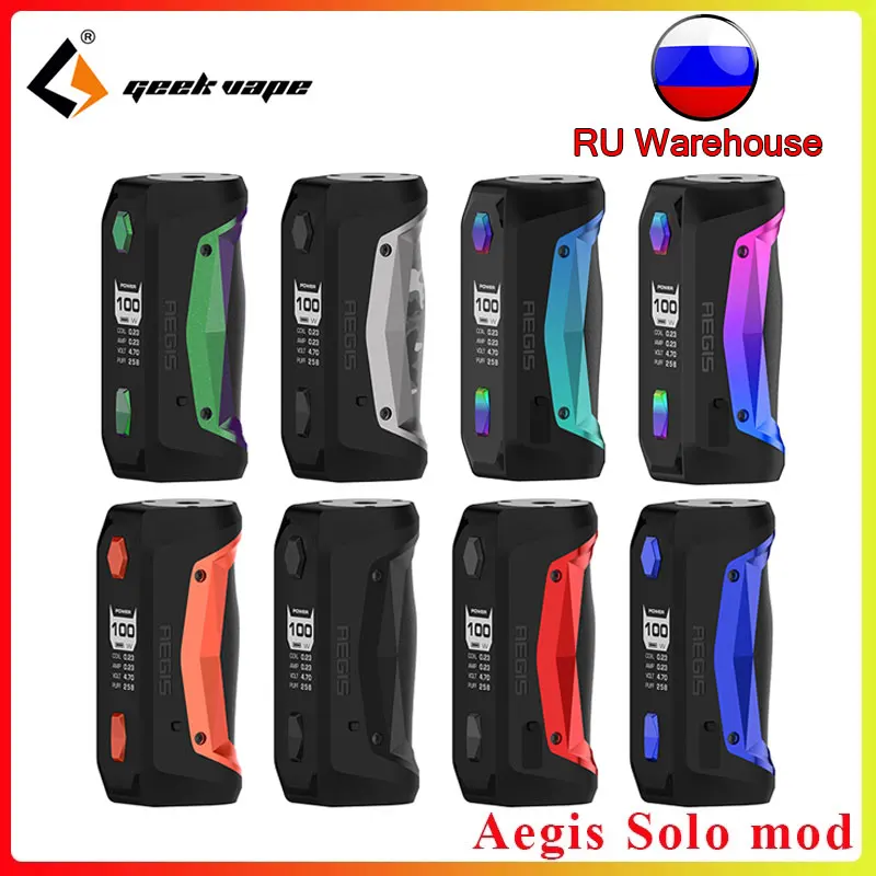 Оригинальный мод GeekVape Aegis Solo 100 Вт вейп с аккумулятором 18650 для электронной