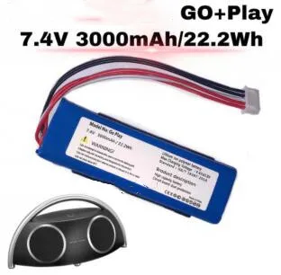 

Free shipping 7.4v 3000mah Lithium polymer battery for J.B.L Go+play bluetooth mini speaker li-po battery