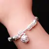 2Pcs Adjustable Infant Baby Embossing Bell Bangle Hand Bracelet Jewelry gift for praying for Cute Child Baby Bangles 2020 New 5