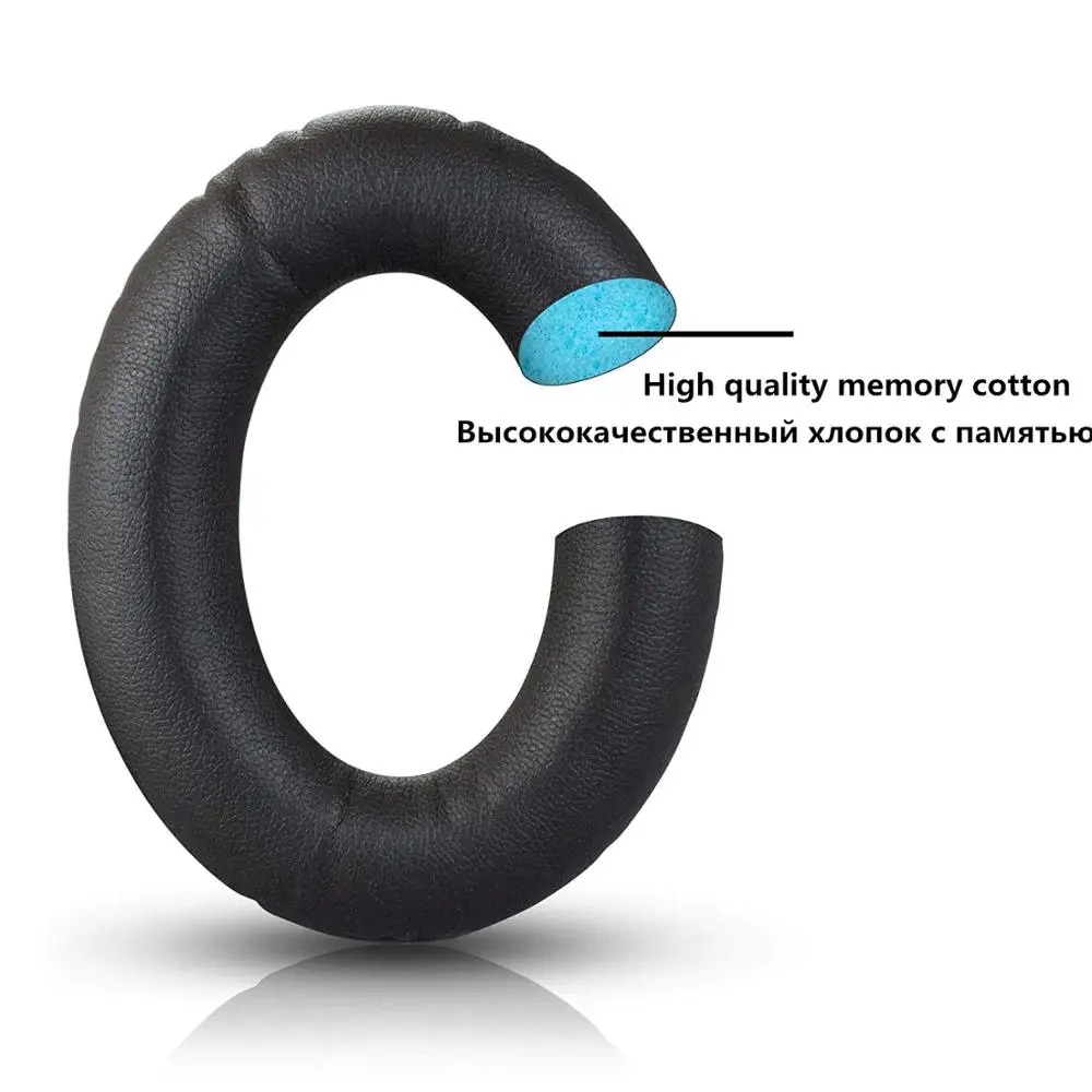 VEKEFF Sheepskin Leather Replacement Memory Foam Earpads for BOSE QC2 QC15 AE2 i QC25 QC35 Headphones Ear Pads Cushions