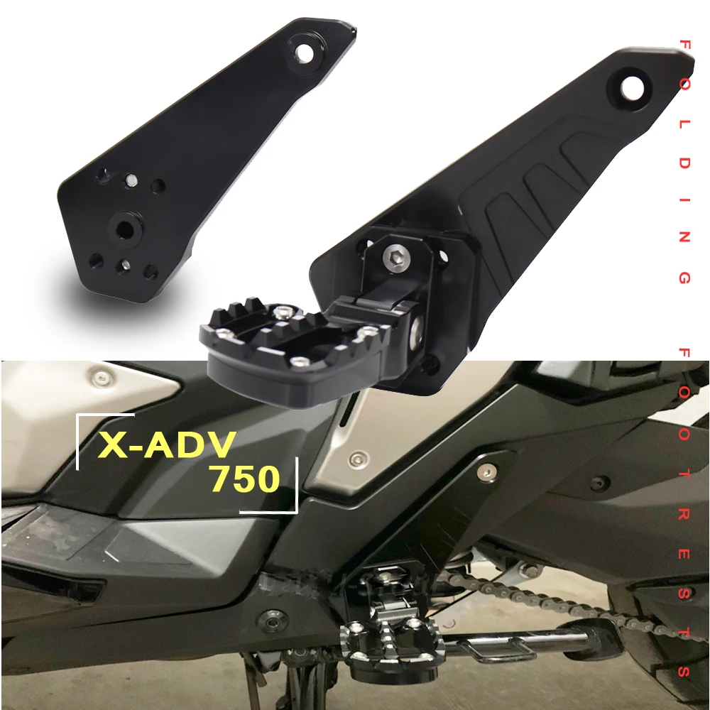 

2021 For Honda XADV X-adv 750 XADV750 Folding Footrests Passenger NEW Motorcycle Parts Rear Pedal Foot Pegs Stand