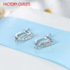 Factory Price Latest Trendy 925 Sterling Silver Earring Findings U-Shape Earrings Accessory Fashion Jewelry Findings For DIY ► Photo 2/5