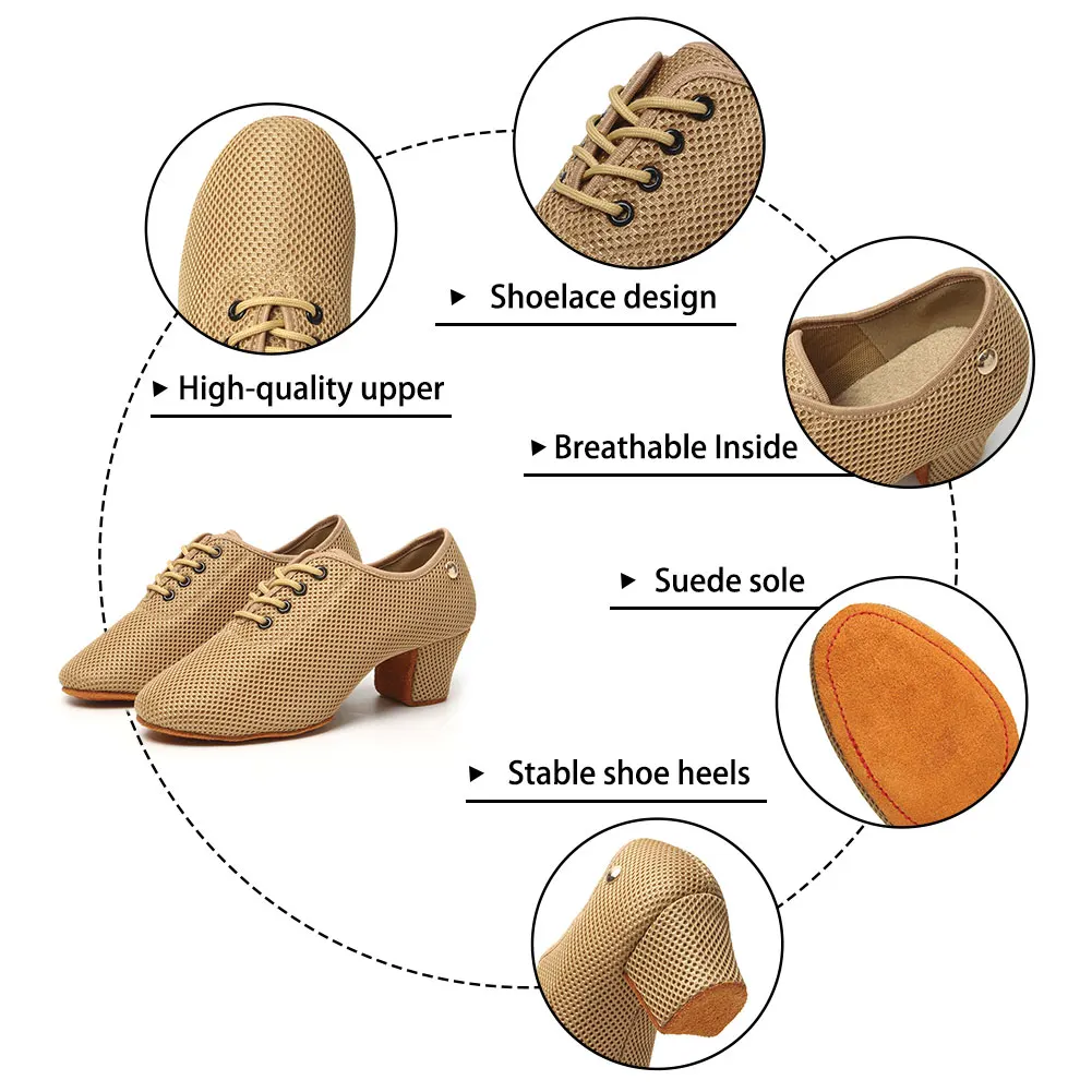 SWDZM Women's Dance Sneakers Tango Ballroom Salsa Dancing Shoes Latin Modern Standard Dance Shoes Fashion sandals dance shoes