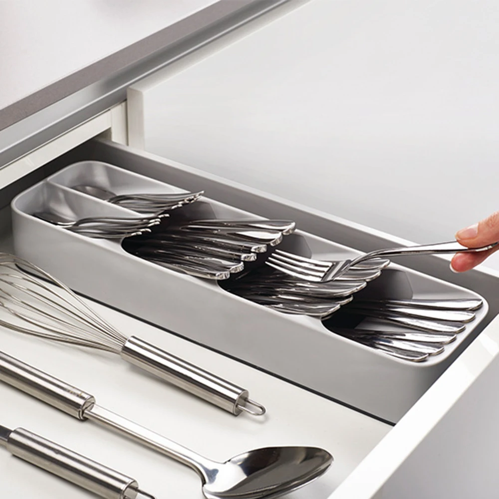 Безопасная многофункциональная кухонная утварь легко чистится кухонная посуда ящик Органайзер держатель для кухонных принадлежностей нож вилка ложка с подставкой#596