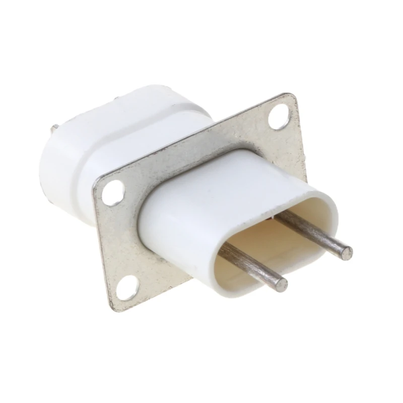 Microwave Oven Socket Converter Electronic Magnetron Filament 4 Pin White