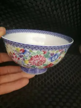 

Chinese old porcelain Pastel blue and white porcelain bowl FLOWER bowl ceramic decor