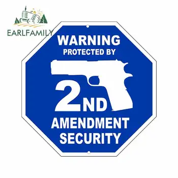 

EARLFAMILY 13cm x 13cm for 2Nd Amendment Fine Decal Surfboard Car Stickers Vinyl Car Wrap Waterproof Creative Decoration