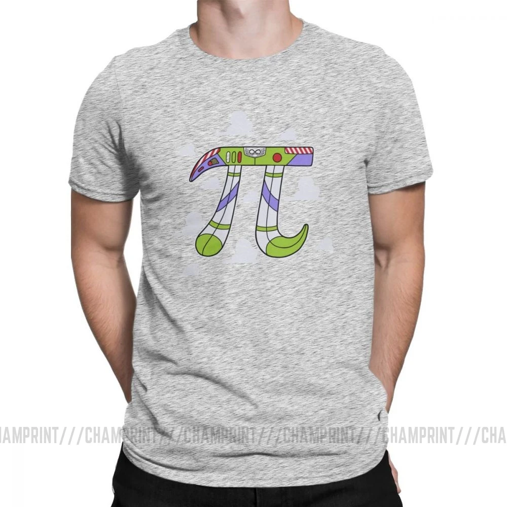 To Infinity Pi Maths футболки на научную тему для мужчин юморная зануда забавная футболка с коротким рукавом рубашка круглый вырез Чистый хлопок Топы Футболка - Цвет: Серый