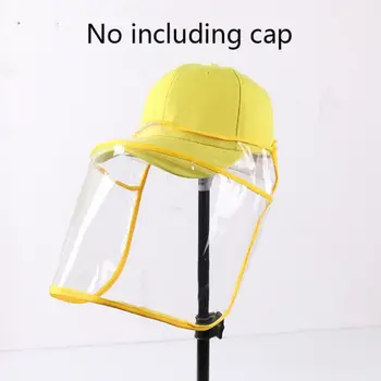 

Transparent Face Covers Shield Removable Anti-Spitting Protective Hat Cover Windproof Dustproof Safety Face Protective Visor
