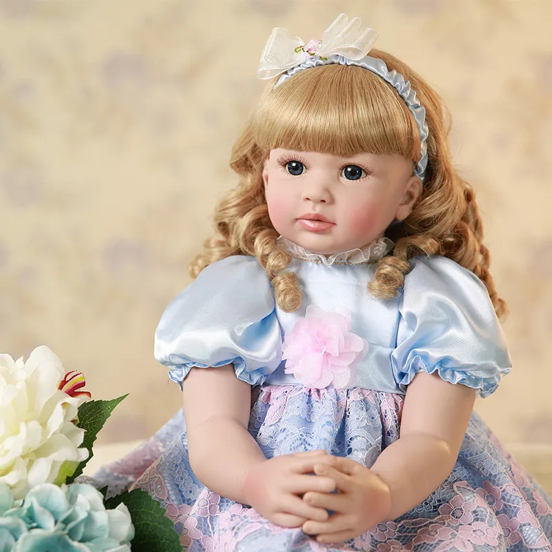 

NPK 24"/60 cm Bebe Alive Silicone Reborn Baby Toddler Princess Girl Dolls Toys for Children Girls Adoras Birthday Gift Dolls