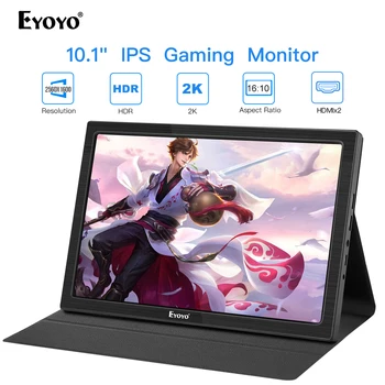 

Eyoyo EM10T 10" Portable Mini Gaming Monitor HDMI 2560x1600 IPS LCD Screen Display for PC Laptop PS4 Xbox one 360 Raspberry Pi