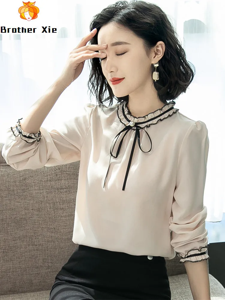 

Blouses Woman Fashion 2020 Clothes Chiffon Women Blouse Shirt Long Sleeve Women Shirt Blouse Women Tops Blusas Fimininas