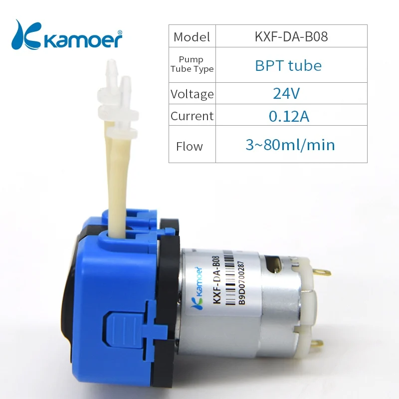 Kamoer KXF небольшой перистальтический насос/12 В DC мини водяной насос используется для передачи жидкости - Напряжение: KXF-DA-B08