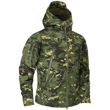 Брендовая одежда осенняя мужская Военная камуфляжная флисовая куртка армейская тактическая одежда Мультикам мужские камуфляжные ветровки
