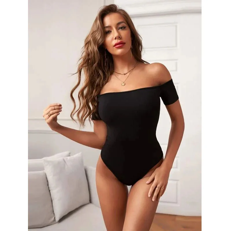 Summer Body Women Off Shoulder Sexy Bodysuits Overalls Womens Elegant Skinny Bodysuit Bodycon Jumpsuits Rompers Drop shipping