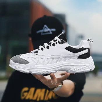 

Best selling brand designer men's shoes spring and autumn breathable mesh personitly shoes daily tie with wild high shoes