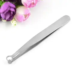 Universal Nose Hair Trimming Tweezers Round Tip Eyebrow Tweezer Perfectly Stainles Steel Nose Hair Removal Tweezersemoved Safely