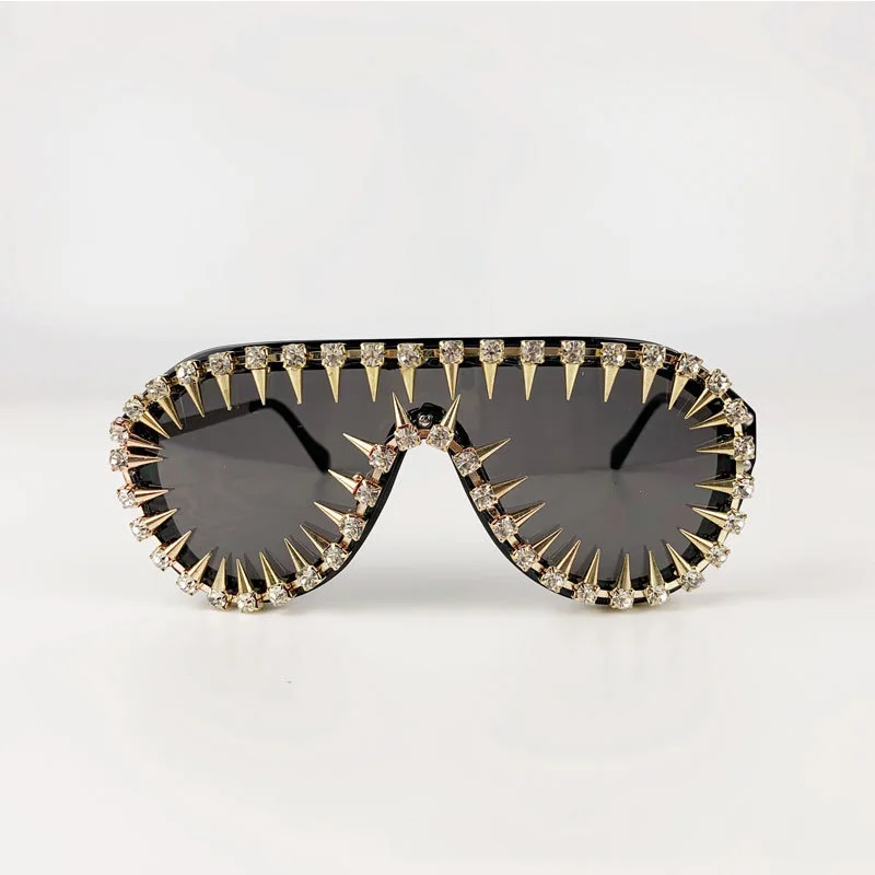 Алмазный цвет женские солнцезащитные очки в стиле барокко Регулируемый личность женское украшение Солнцезащитные очки женские оттенки Oculos De Sol