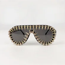Алмазный цвет женские солнцезащитные очки в стиле барокко Регулируемый личность женское украшение Солнцезащитные очки женские оттенки Oculos De Sol