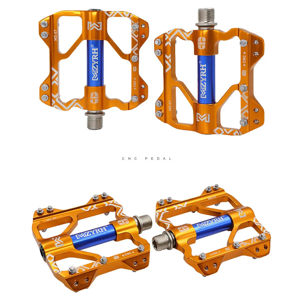 Велосипедные педали для горной дороги, плоская платформа для горного велосипеда Mtb, велосипедные педали из алюминиевого сплава, плоская платформа, герметичный подшипник, педали для езды
