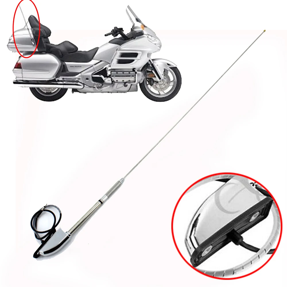 Мотоциклетная хромированная антенна для Honda Glodwing GL1800 GL1500 GL1800P GL1800HPNA Audio Comfort Navi