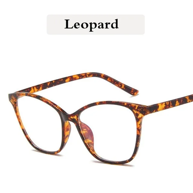 Leopard Модные квадратные очки оправы для очков Для женщин Мода, привлекательные фирменные солнцезащитные очки "кошачий глаз", очки с оправой оптические очки для компьютера óculos Armacao - Цвет оправы: Leopard