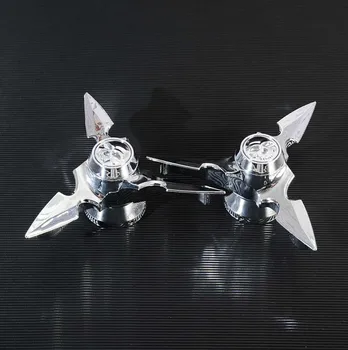 

Chrome Skull Front Axle Cap Nut Covers For Harley Touring Dyna Softail