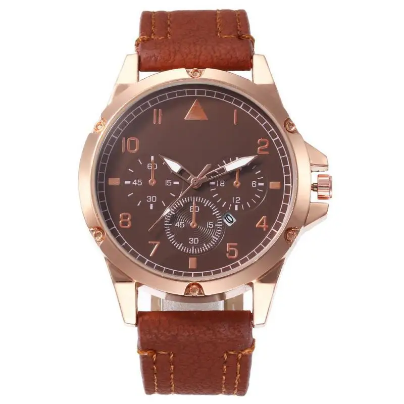 

New Style 6 With Numbers Unlabeled Sergeant Table Quartz Sports Men Fashion Man Big Dial Watch Sports Casual