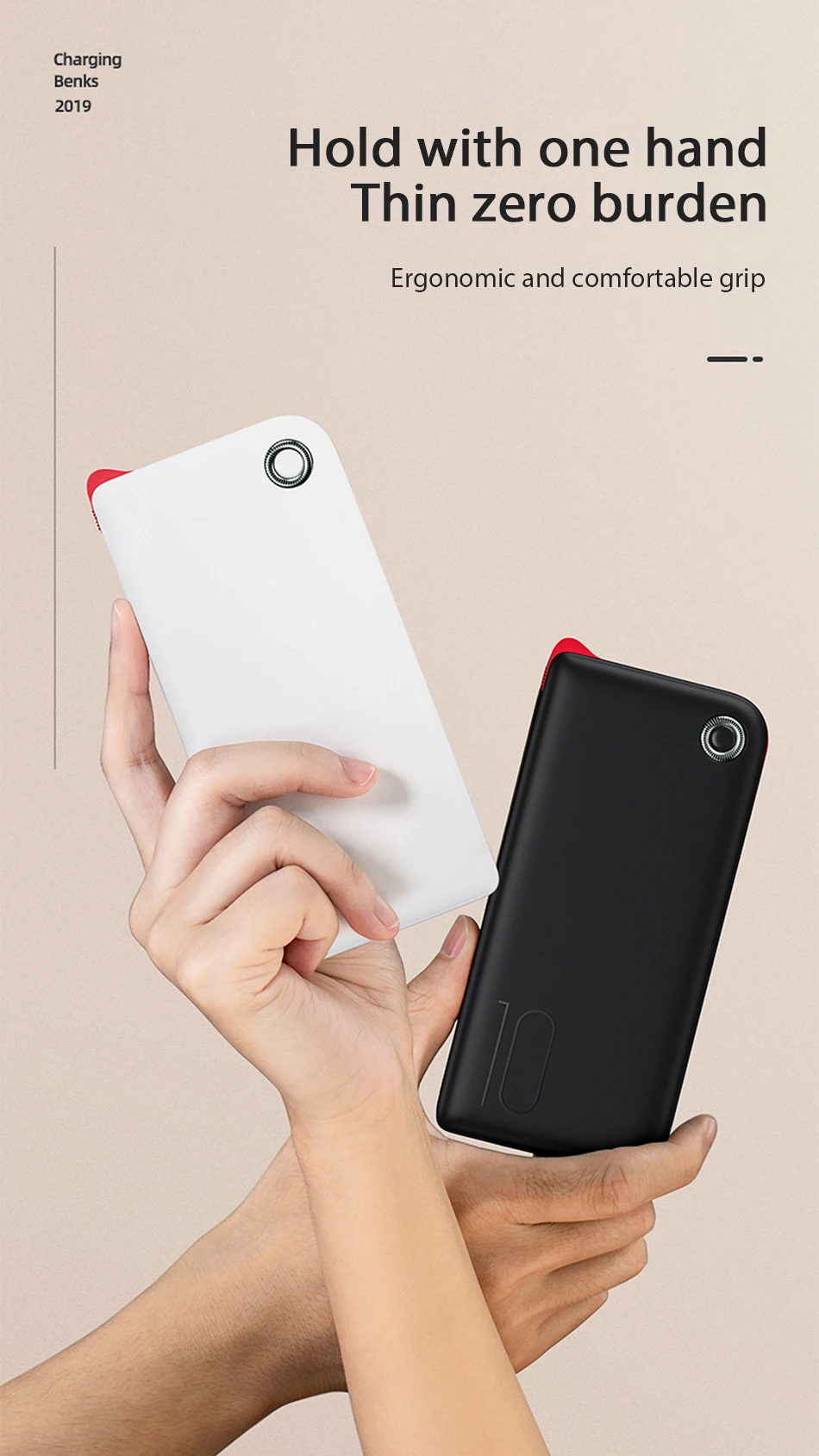 Benks power Bank MFi Lightning Cable PD Быстрая зарядка для iphone X XS XR 8 8P USB повербанк для huawei Внешнее зарядное устройство