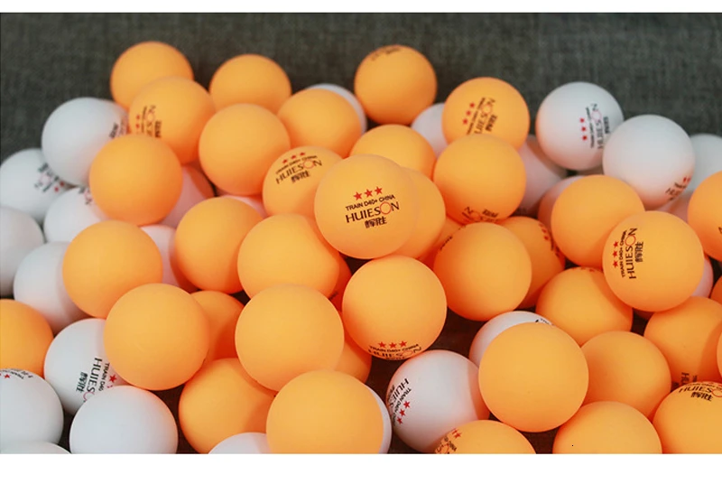 Huieson 50 шт./упак. 3 звезды Материал мячи для настольного тенниса 40+ ABS Пластик шарики для пинг-понга Аксессуары для настольного тенниса