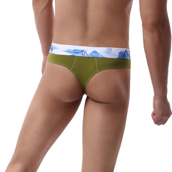 

Newly Men Underwear Jockstrap Briefs Breathable Stretchy Underpants Comfortable Thong