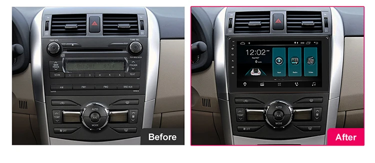Автомобильный Радио мультимедийный плеер для Toyota Corolla E140/150 2007- Авторадио 2Din Android 9,0 Автомобильный навигатор gps магнитофон