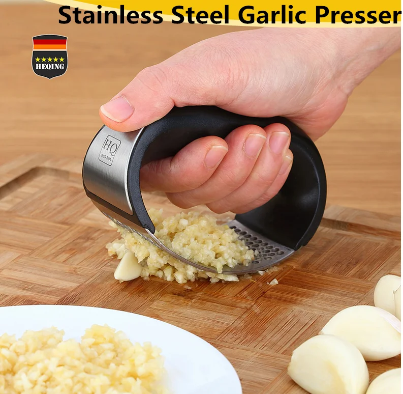 

Multi-function Stainless Steel Garlic Presser Manual Chopping Garlic Tools Curve Fruit Vegetable Tools Kitchen Gadgets